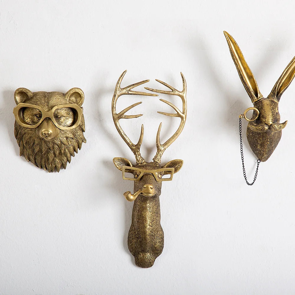 Animal Head Wall Storage decorative Hook
