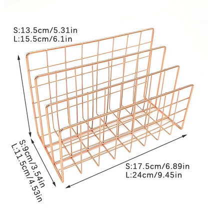 Minimalist Iron magazine Storage Rack