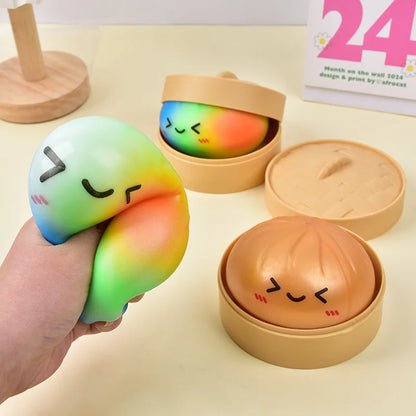 Rainbow Color Dumpling Squishy