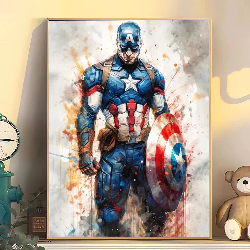 Superhero movie wall art poster