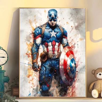 Superhero movie wall art poster