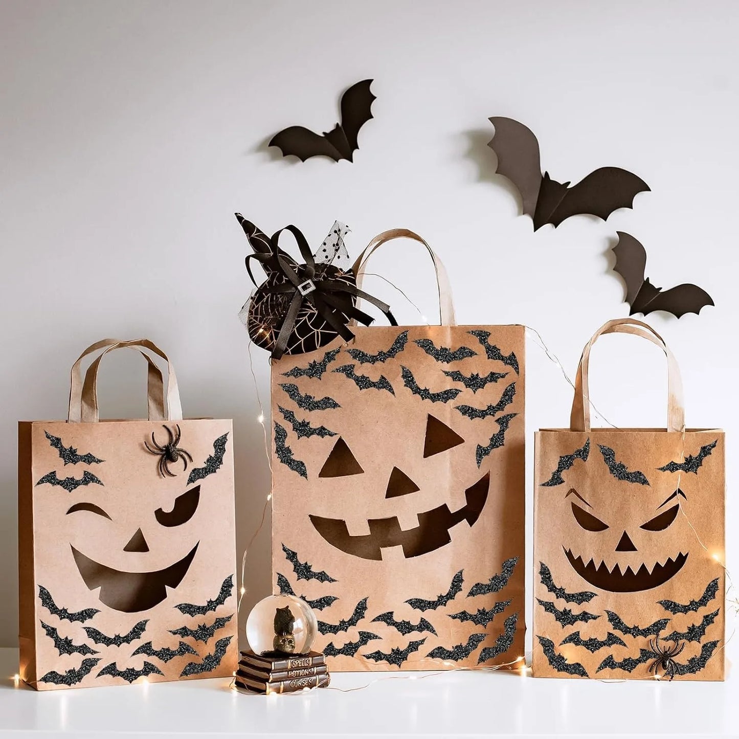 500pcs Halloween Bat Stickers Roll