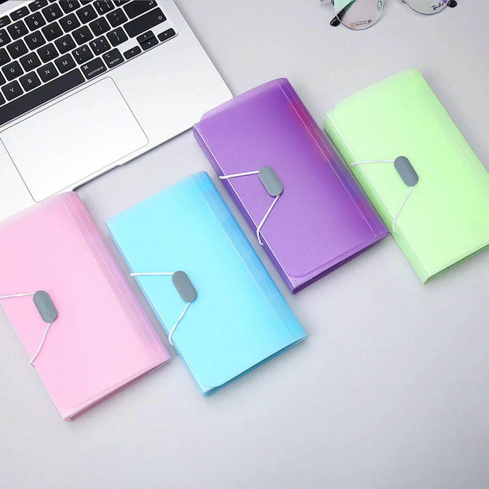1PC A6 Mini File Transparent Folder