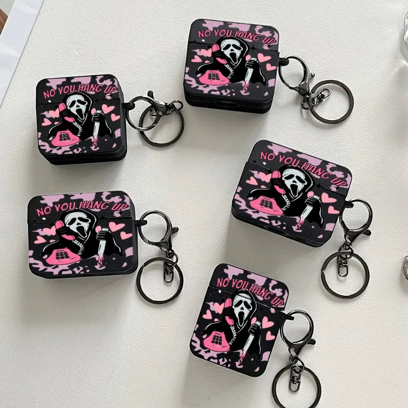 Pink Ghostface Hard Earphone Case for AirPods and Airpod pros