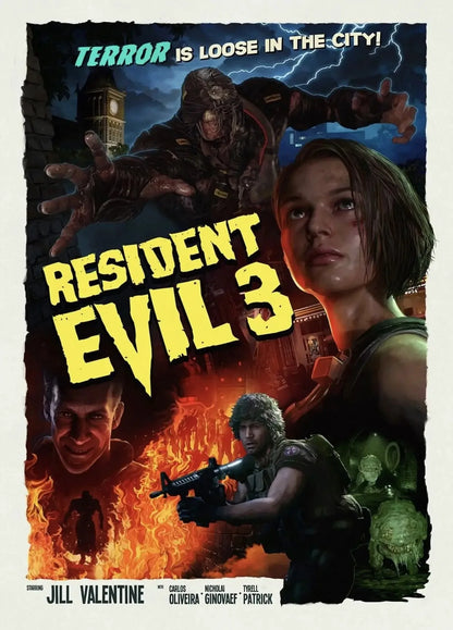 Resident-Evil Game Poster Canvas print