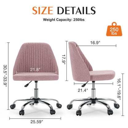 Armless Small Office swivel Chair