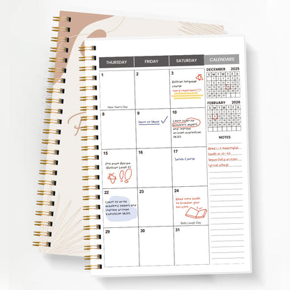 2026-2027 A5 Weekly & Monthly Planner