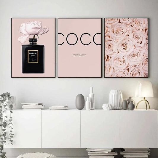 Fashion coco pink Wall Art