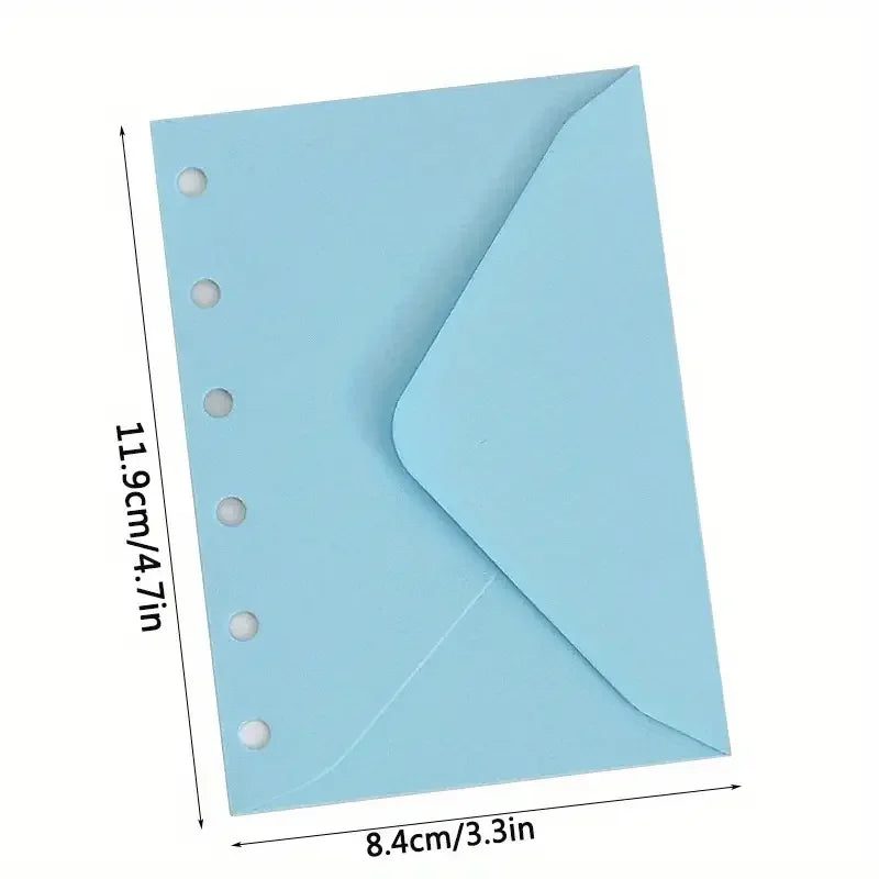 30 pcs A7 6-hole budget envelopes