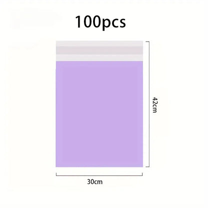 100Pcs Purple Courier poly-mailer Envelopes