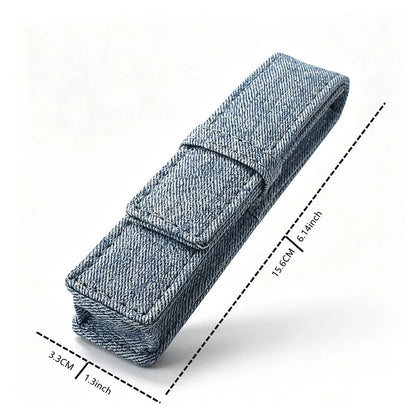 Colorful PU Leather Single Pen Case Holder