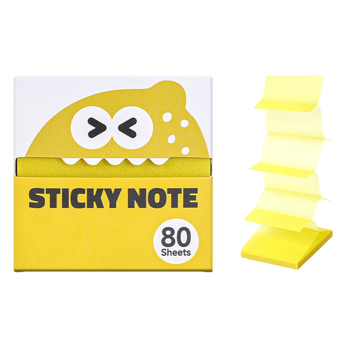 80 Sheets Clear colored shimmer Sticky Notes
