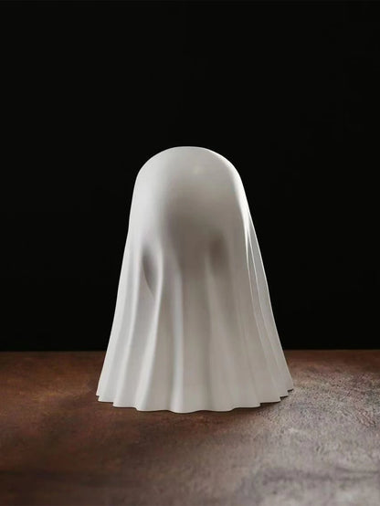 Middle finger ghost statue