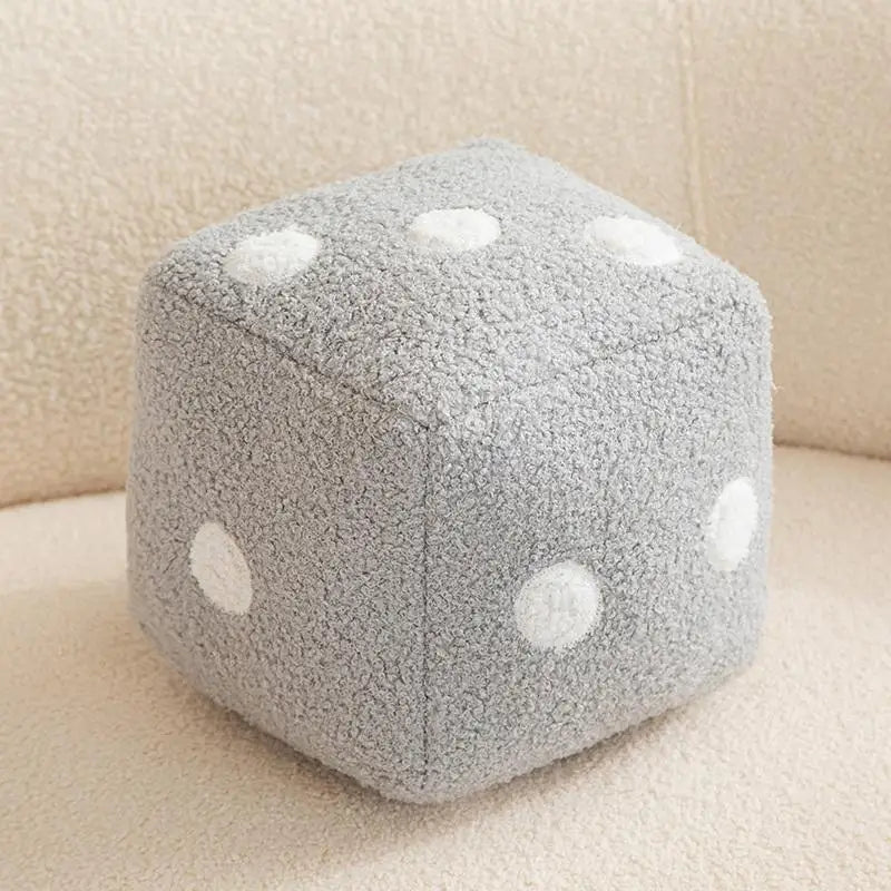 Dice plush pillow
