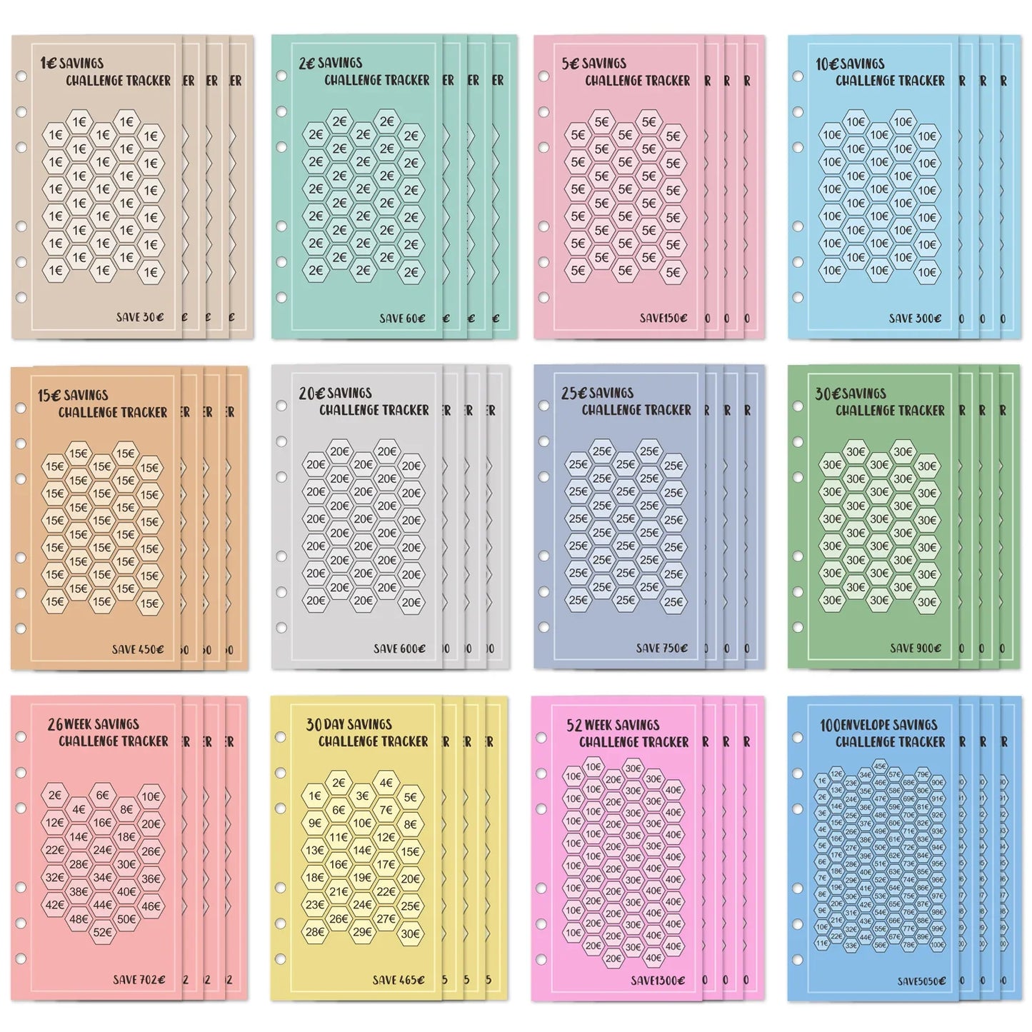 A6 100 Envelopes savings challenge