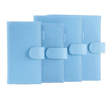 Load image into Gallery viewer, Moterm Sky Blue Firm Pebbled Grain Leather Collection