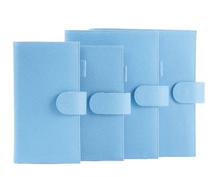 Moterm Sky Blue Firm Pebbled Grain Leather Collection