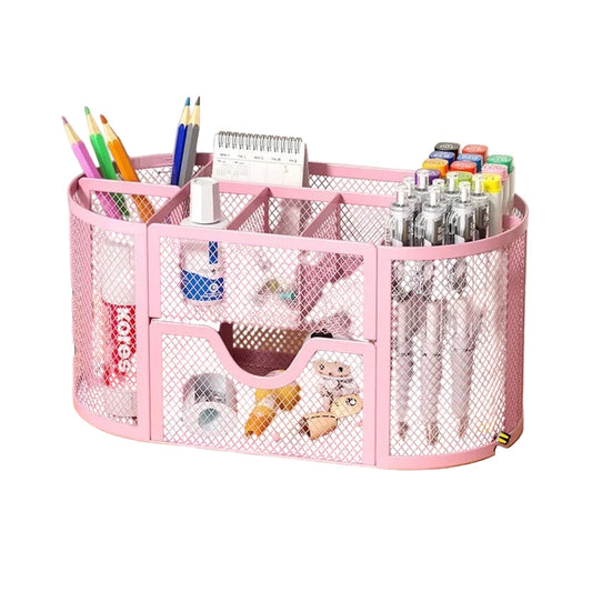 Mesh oval Desk Organizer