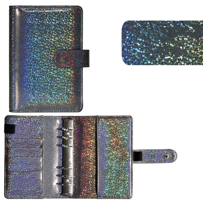 Macaron Glitter Personal size Leather journal