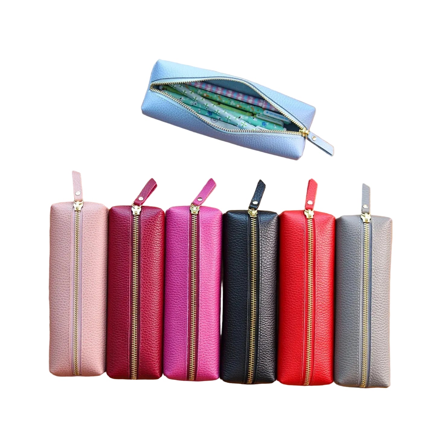 Genuine Leather Pencil Case Holder