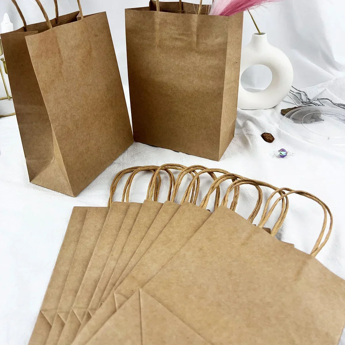 10/20/50pcs Party Favor Kraft Paper Bags