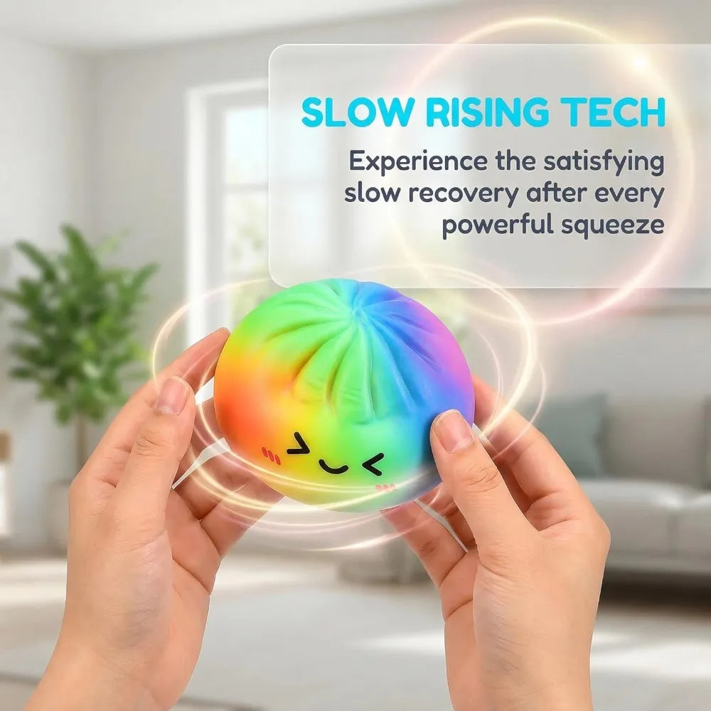 Rainbow Color Dumpling Squishy