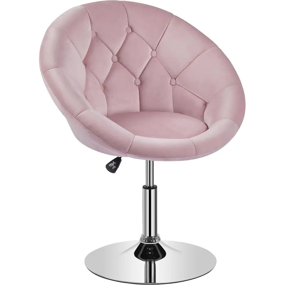 Swivel Velvet Tufted Vanity Chair