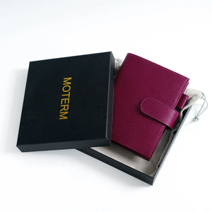 Moterm Beetroot Firm Pebbled Grain Leather Collection