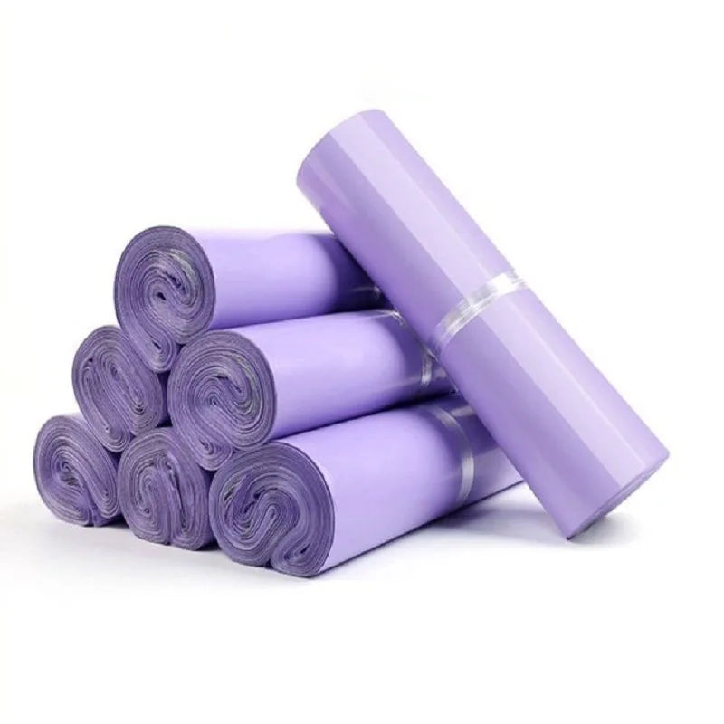100Pcs Purple Courier poly-mailer Envelopes