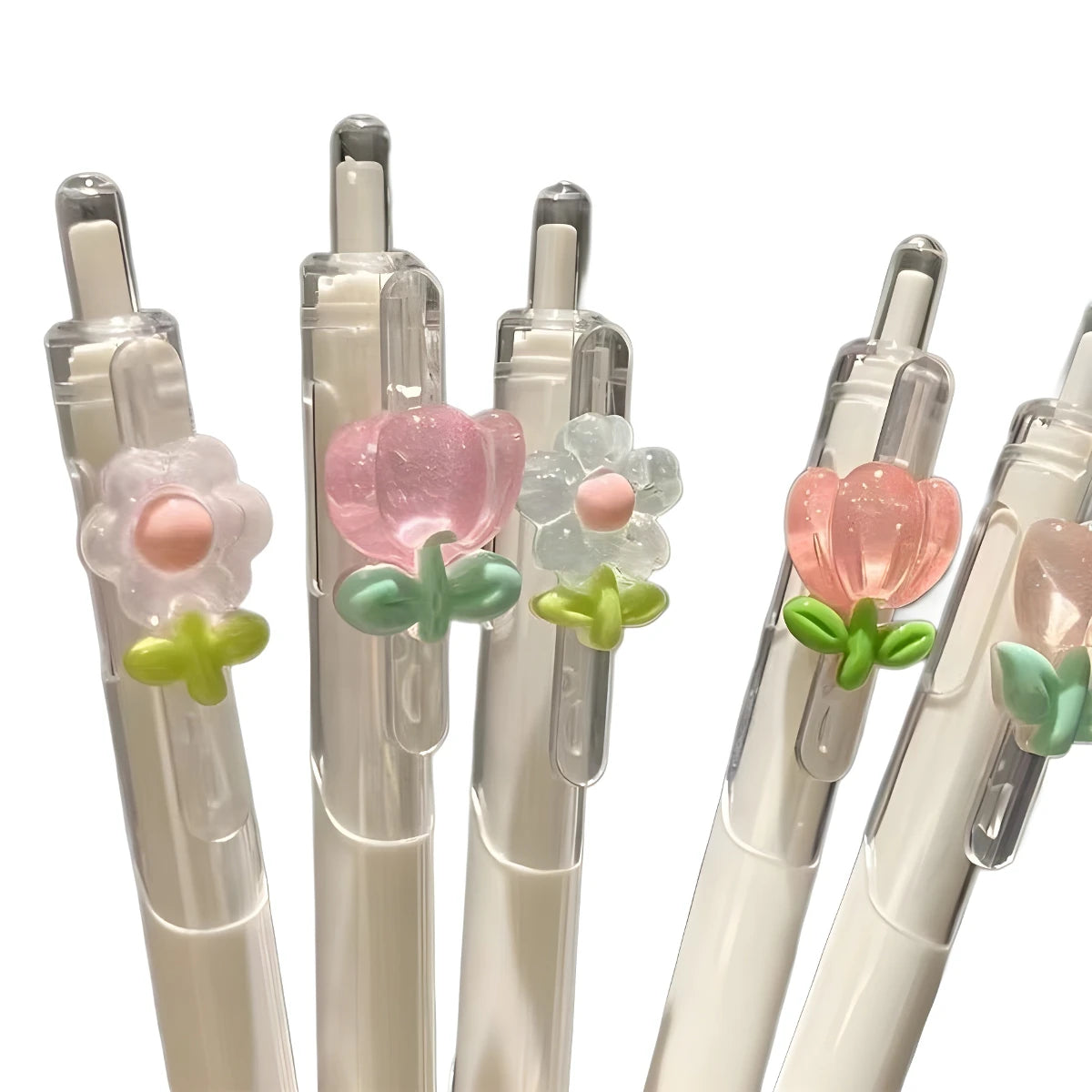 5-Pack Floral Pens Set