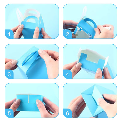 12PCS Blue doll Party Favor Boxes