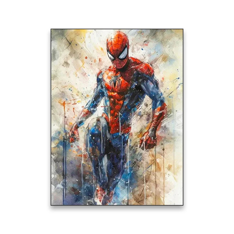 Superhero movie wall art poster