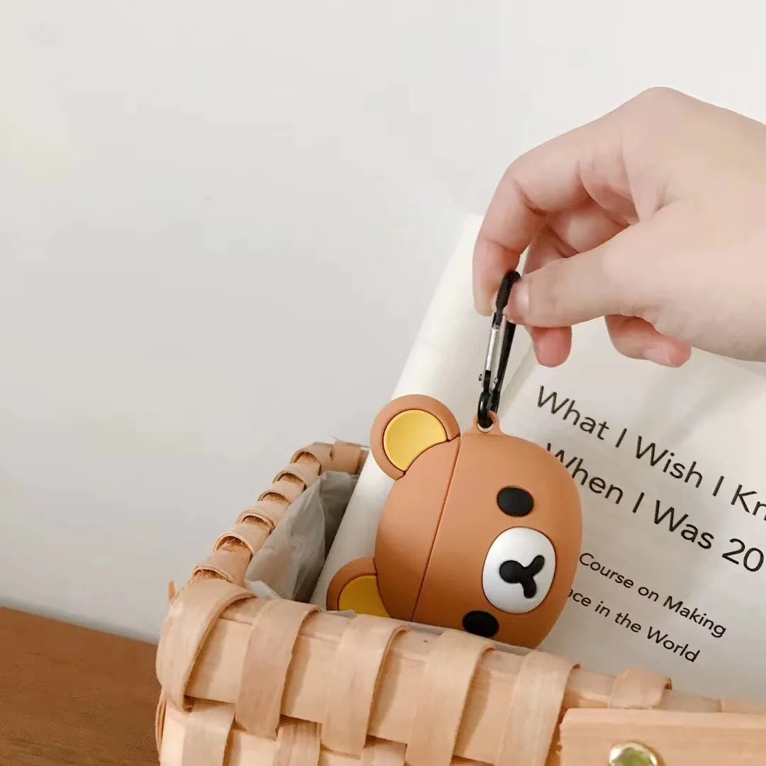 Cartoon bear AirPods case