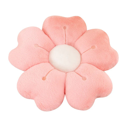 FlowerShaped Plush Throw Pillow