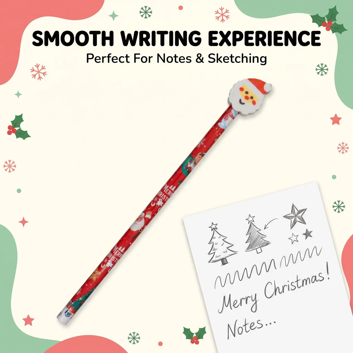 12pcs Christmas Pencils Set