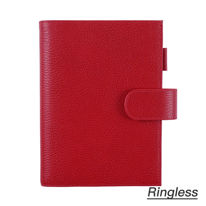 Moterm Firm Pebbled Grain Leather Cherry Red journals