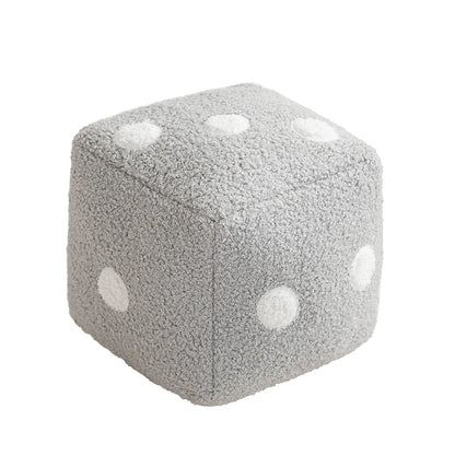 Dice plush pillow