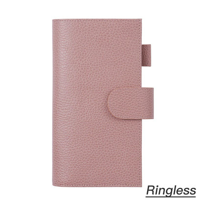 Moterm Firm Pebbled Grain Leather Gray Pink journals