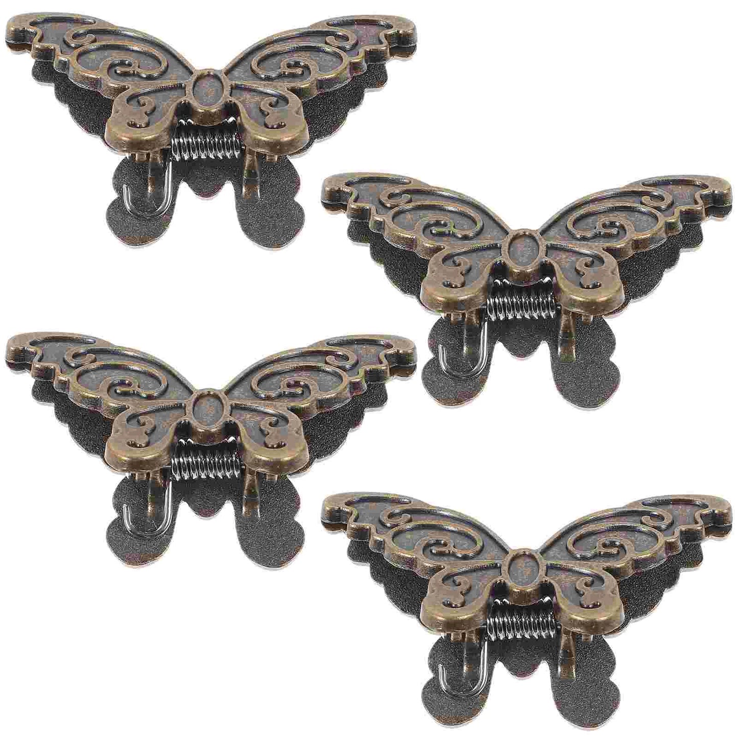 4 Pcs Zinc Alloy Butterfly Clip