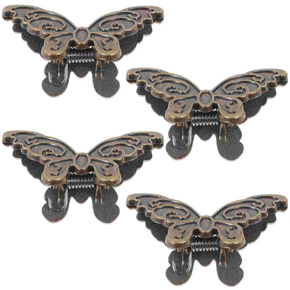 4 Pcs Zinc Alloy Butterfly Clip