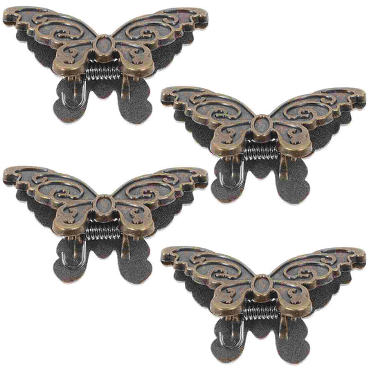 4 Pcs Zinc Alloy Butterfly Clip