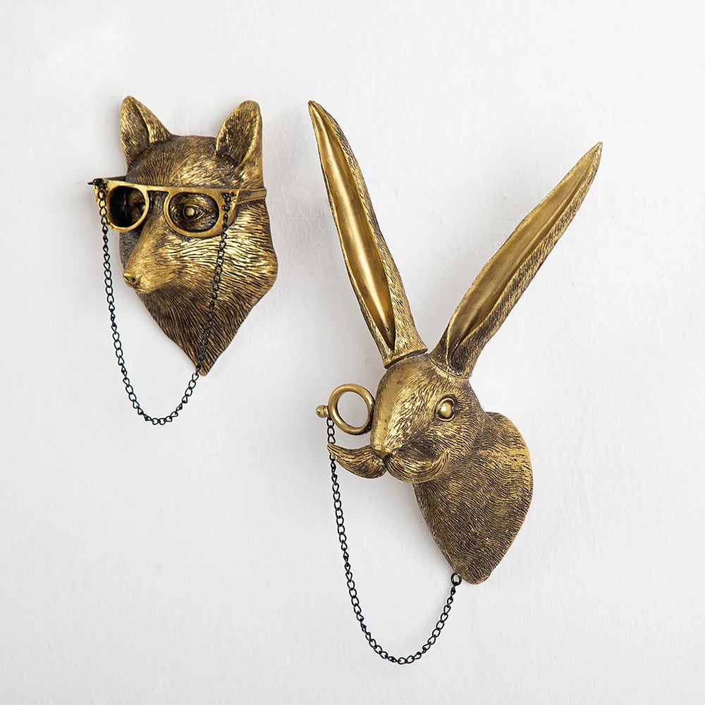 Animal Head Wall Storage decorative Hook