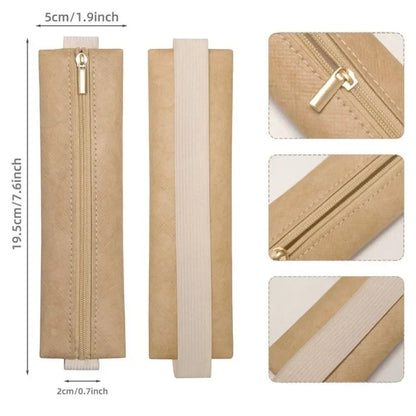 1Pcs Adjustable Elastic Band Pen Holder Pencil Bag