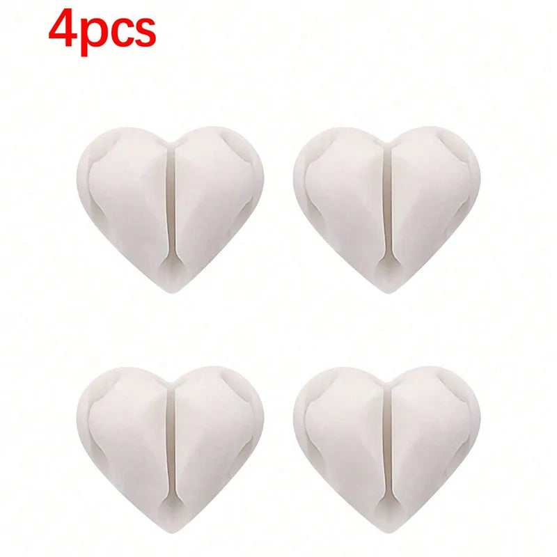 Heart-Shaped Mini Cable Winder Organizers