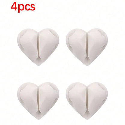 Heart-Shaped Mini Cable Winder Organizers