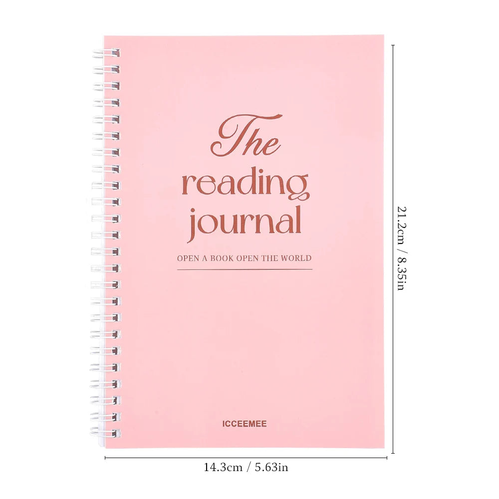 112 Page Reading Log notebook