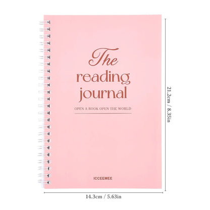 112 Page Reading Log notebook