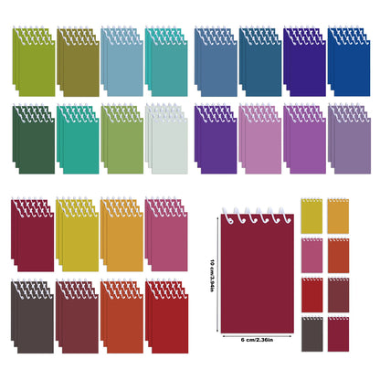 Mini Spiral colored Pocket memo pads