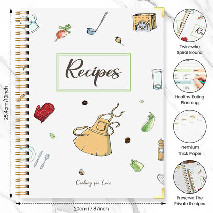 Hardcover 80 page Recipe Book