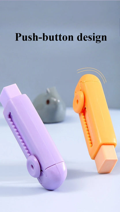Creative Retractable Push Pull Eraser